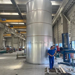 Cuve inox 100M3 calorifugée - Fabrication en cours